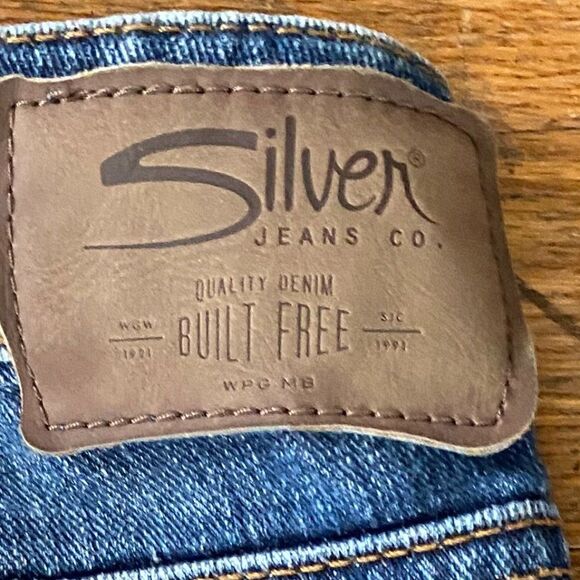 Silver Girlfriend Classic Stretch Straight Raw Edge Womens Size 30-27 - Picture 10 of 14